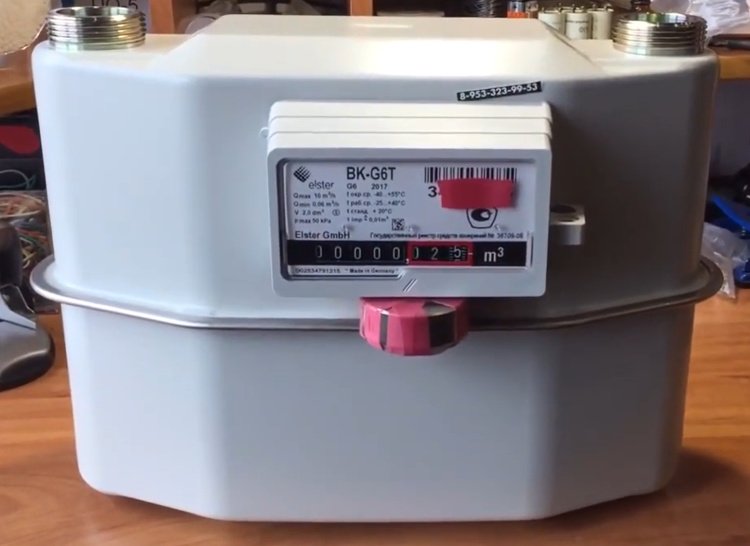 Счетчик газа переделанный под магнит