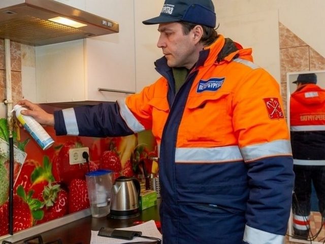 Установка газового счетчика